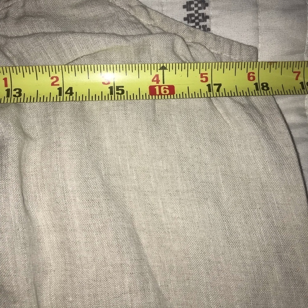 Lands End Linen Button Front Spaghetti Strap Draw… - image 6